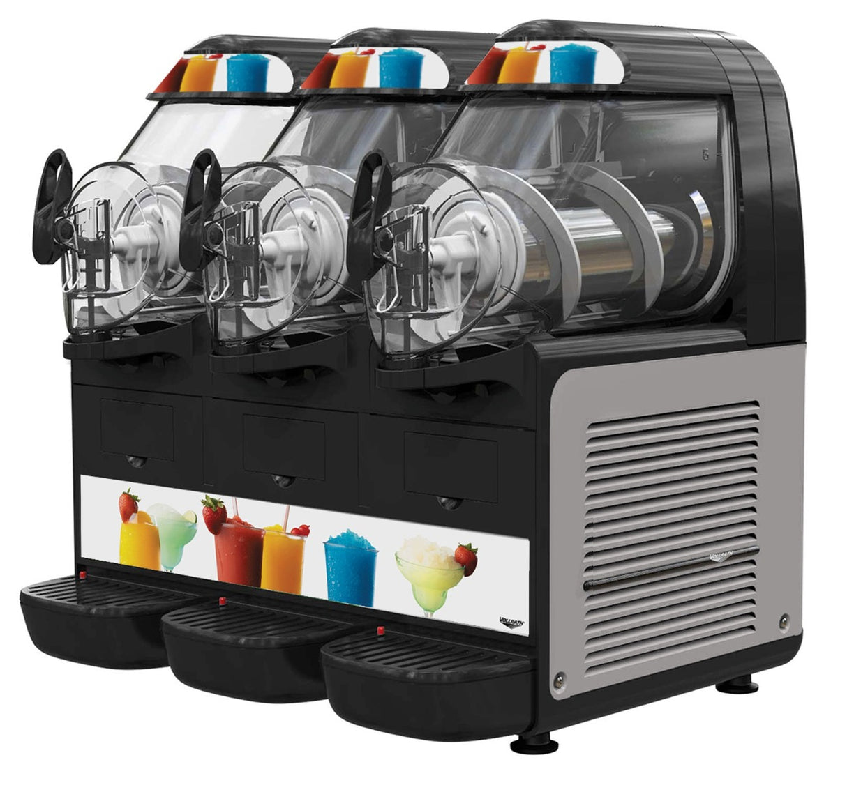 Vollrath VCBA168-37 Countertop Frozen Beverage / Granita Machine with (3) 1.6 gal. Bowls 23-1/2" - 120v