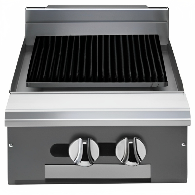 Vulcan VCBB18 V Series Heavy Duty Radiant Natural Gas Charbroiler Modular w/ 2 Burners 18"