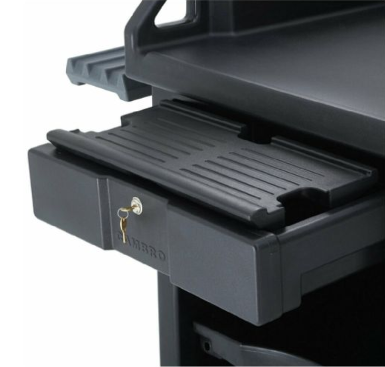 Cambro VCS32KEYT110 Black Keyboard Tray for Versa Cart