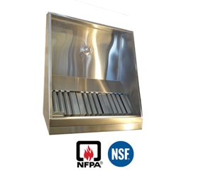 JRSVHSP6 6ft Jean's Shallow Front Vent Hood