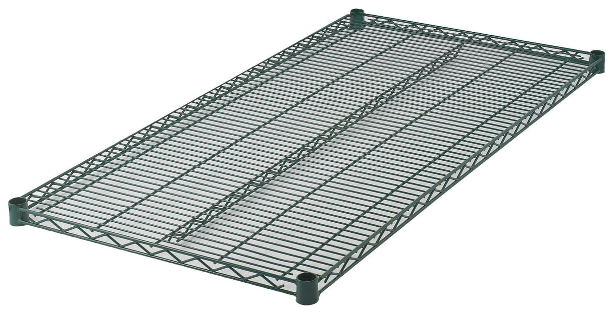 Winco VEX-2472 Green Epoxy Coated Wire Shelf 24" x 72"- 2/Case