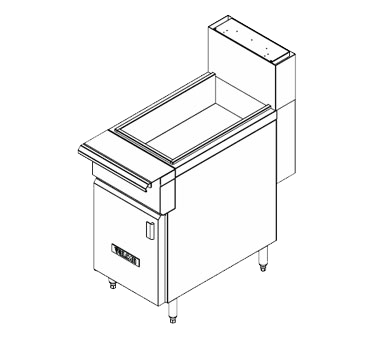 Vulcan VFDUMP 18" Freestanding Fry Dump Station - Stainless, 120v