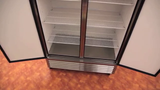 True T-72-HC 3-Section Left/Right/Right Hinged 3 Solid Swing Door Reach-In Refrigerator 78" - 72 cu. ft. - 115v