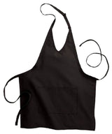 Chef Revival VNA3840-BK Tuxedo V-Neck Apron with 2 Pockets 28" x 32" - Black