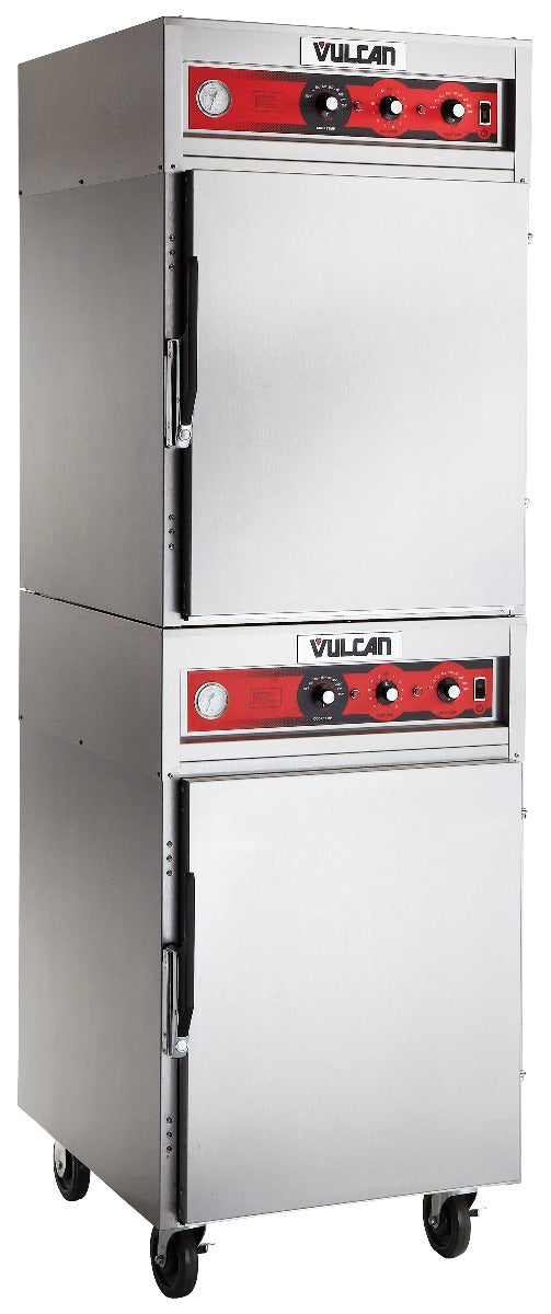 Vulcan VRH88 Double-Deck Full Height Cook and Hold Oven 79-1/2"H - Holds 16 Sheet Pans - 208/240v