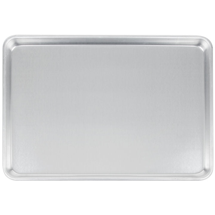 Vollrath 5314 Wear-Ever Half Size NSF 13 Gauge 13" x 18" Sanitary Open Bead Rim Aluminum Bun / Sheet Pan