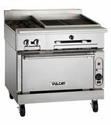 Vulcan VTC36S - Heavy Duty Infrared Gas Charbroiler w/ 3 Burners & Standard Oven Base 36" NG - 116,000 BTU