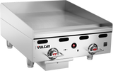 Vulcan MSA24-101 24 inch countertop natural gas griddle with thermostatic controls commercial