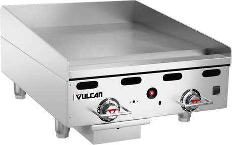 Vulcan MSA24-101 24 inch countertop natural gas griddle with thermostatic controls commercial