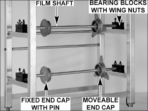 Hobart W32C-5 Hand Wrap Station with 3 Roll Film Capacity & Built-In Hot Plate - 120v/60/1