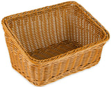 GET WB-1510-HY Designer Polyweave Bread & Bun Cascading Basket 9-1/4" x 13" x 4" & 7"H - Honey Brown