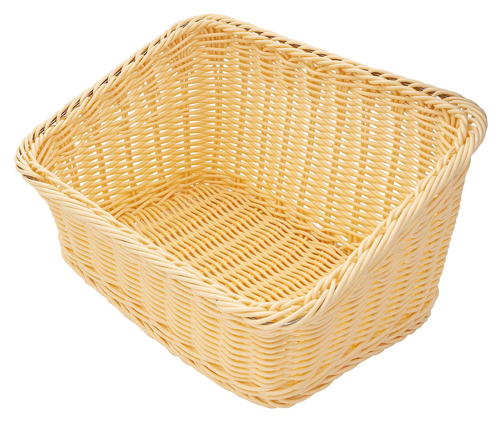GET WB-1510-N Designer Polyweave Bread & Bun Cascading Basket 9-1/4" x 13" x 4" & 7"H - Natural