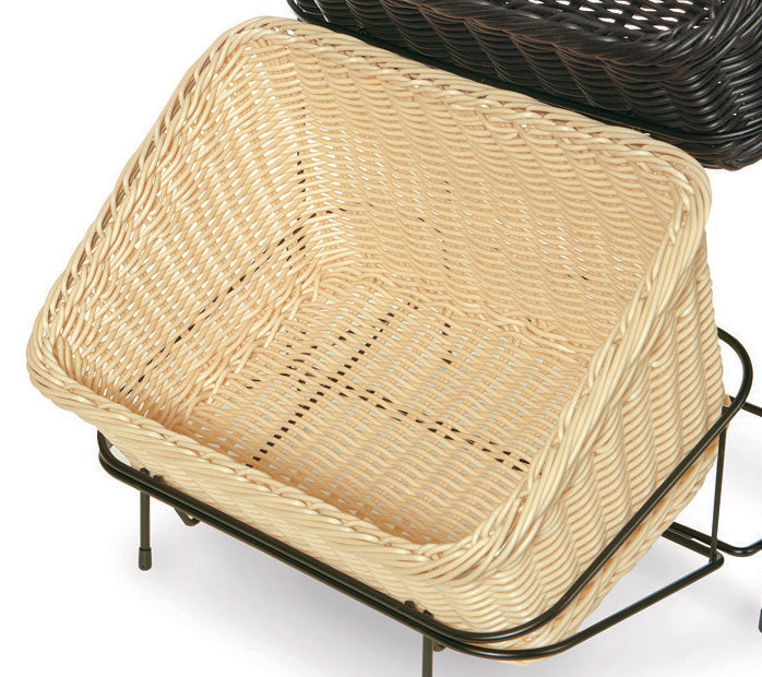 GET WB-1510-N Designer Polyweave Bread & Bun Cascading Basket 9-1/4" x 13" x 4" & 7"H - Natural