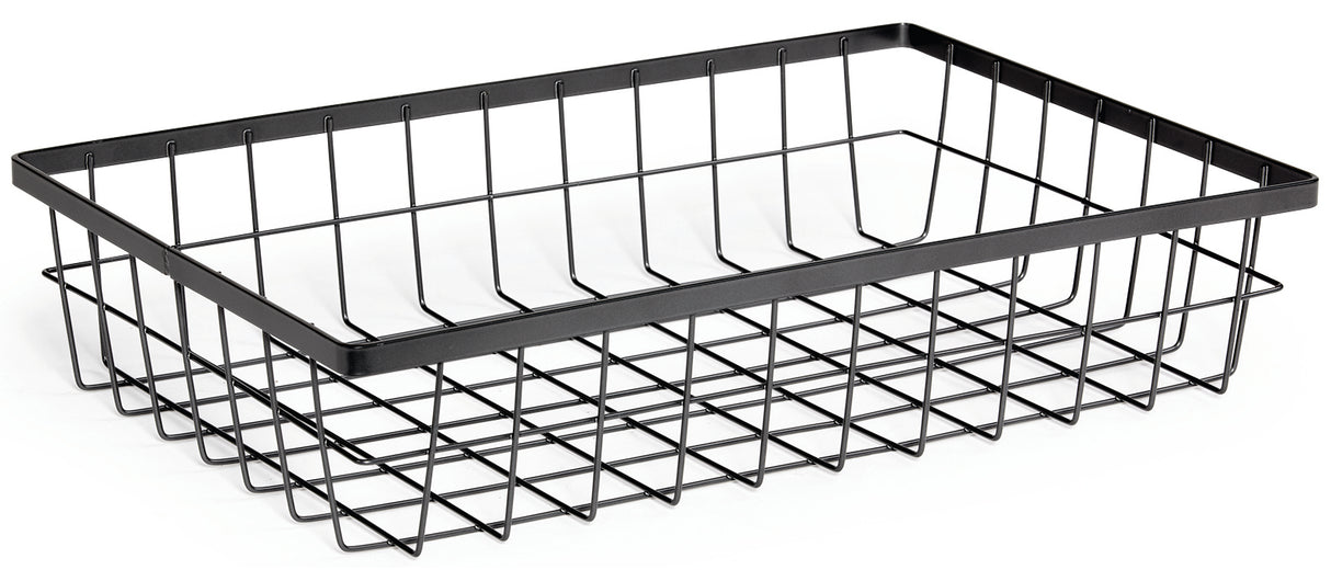 GET WB-1814-MG Urban Renewal Metal Rectangular Wire Basket 17-3/4"W x 11-1/4"D x 4-1/8"H - Gray