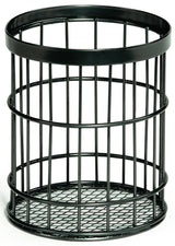 GET WB-55-MG Urban Renewal Metal Round Wire Basket 4-1/2" x 5-1/2"H - Gray - 6/Case