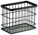 GET WB-745-MG Urban Renewal Metal Rectangular Wire Basket 7" x 4-1/4" x 5-1/2" - Gray - 6/Case