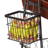 GET WB-745-MG Urban Renewal Metal Rectangular Wire Basket 7" x 4-1/4" x 5-1/2" - Gray - 6/Case