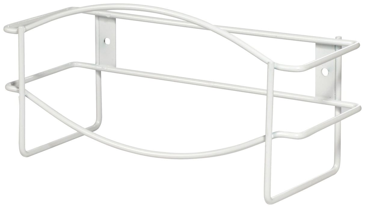 Winco WHW-11 Wall-Mount Steel Wire Disposable Glove Box Holder 10-1/4" x 3-5/8" x 5"H - White - Fits (1) 9-3/4" x 3-1/4" Box - 12/Case