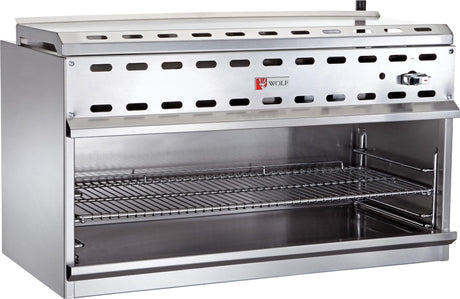 Wolf WICM36-101 36 inch wall mounted infrared natural gas cheesemelter commercial kitchen