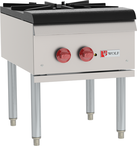 Wolf WSPR1 18 inch natural gas stock pot range with 1 burner commercial kitchen