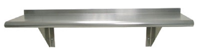 Advance Tabco WS-12-96-X Special Value Stainless Steel Wall Mounted Shelf 96" x 12"