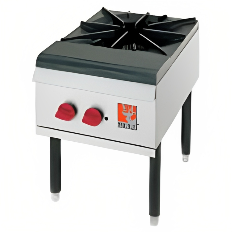 Wolf WSPR1P-1 Propane Gas Stock Pot Range w/ 1 Burner 18" - 110,000 BTU