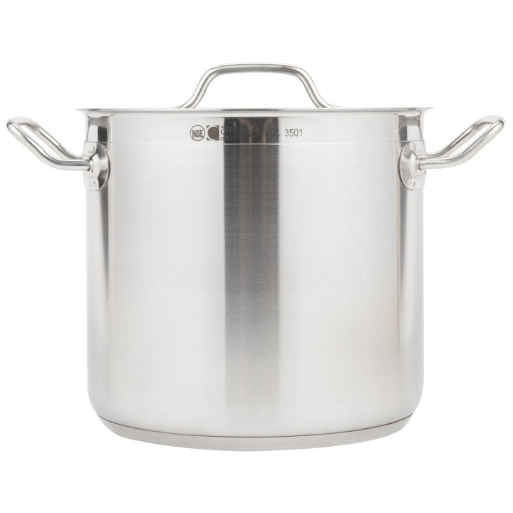Vollrath 3501 Optio Stainless Steel Stock Pot with Cover-8 Qt.