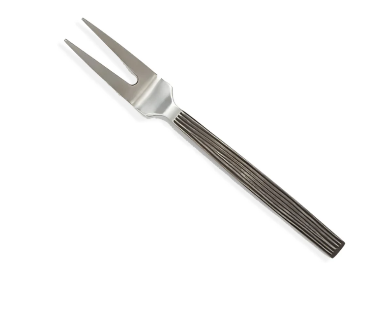 American Metalcraft WVAF10 10" Cold Meat Fork with 18/0 Stainless Grade, Wavy Aged Pattern