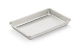 Vollrath 5228 Wear-Ever Eighth Size 16 Gauge 6 1/2" x 9 1/2" Curled Rim, No Wire Aluminum Bun / Sheet Pan