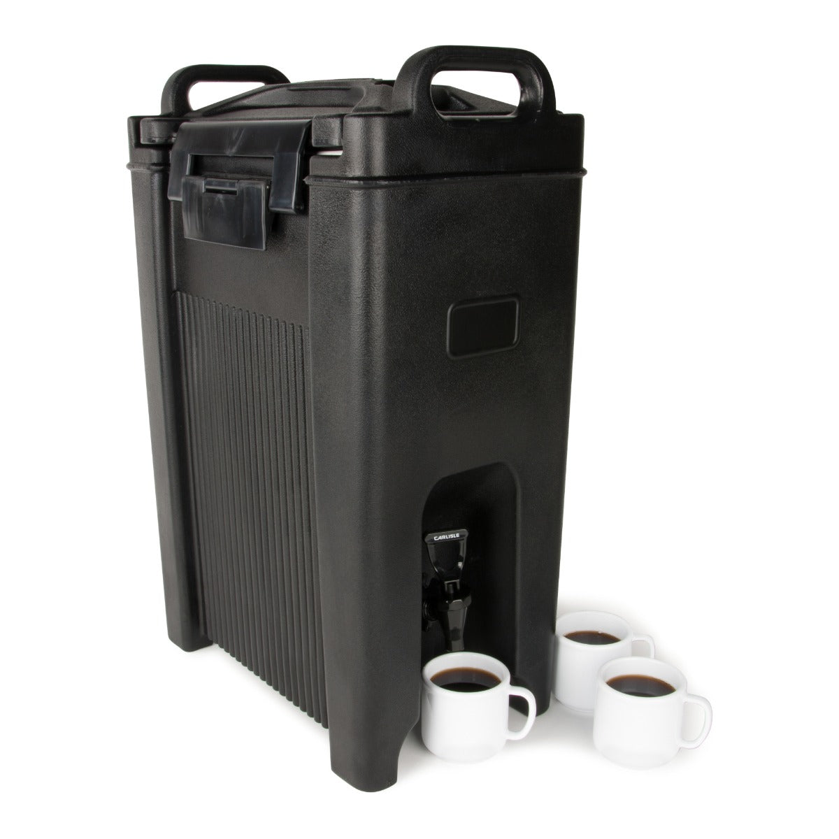 Carlisle XT500003 Cateraide XT Polyethylene Stackable Insulated Beverage Dispenser 5 Gal. - Black