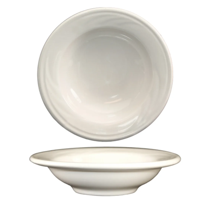 International Tableware Y-11 3 1/2 oz York Fruit Bowl - Ceramic, American White