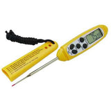 Taylor 9848EFDA Pen Style Waterproof Digital Probe Pocket Thermometer with LCD Display - Yellow - (-40 to 450 Deg. F)