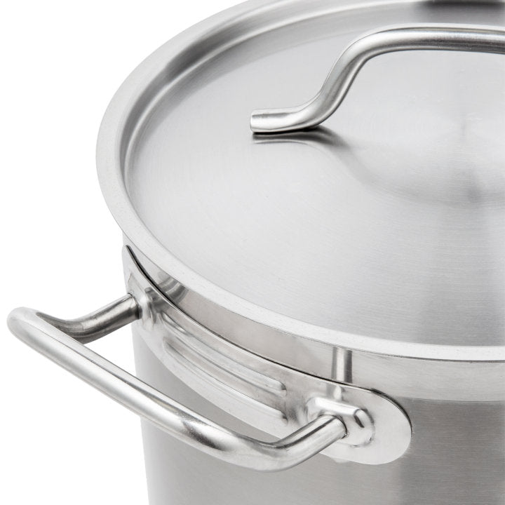 Vollrath 3503 Optio Stainless Steel Stock Pot with Cover- 11 Qt