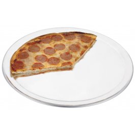 Pizza Pan, wide rim, 13, solid, 18 gauge aluminum