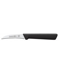 Mundial 0541-3 Antimicrobial Peeling / Tourne' Paring Knife with Black Poly Handle 3"
