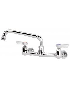 Krowne 12-808L Silver Series Wall Mount Faucet with 8" Centers and 8" Swing Spout