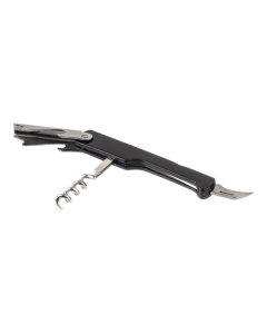 TableCraft 1226 Waiter's Corkscrew with Black Plastic Handle 4-7/16" - 24/Case