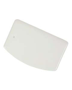 Vollrath 1345 Polyethylene Rigid Straight Edge Pan/Bowl Scraper 3-5/8" x 5-5/8" - White - 72/Case
