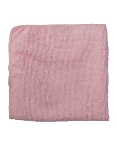 Rubbermaid 1820577 Commercial Light Duty Microfiber Cloth 12" x 12" - Pink