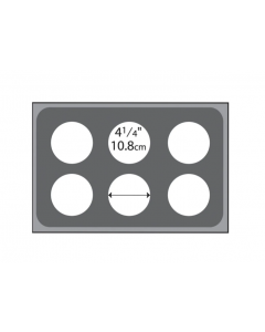 Vollrath 19195 Adapter Plate with Six Holes, for 78710 Bain Marie Pots - 4ea/Case