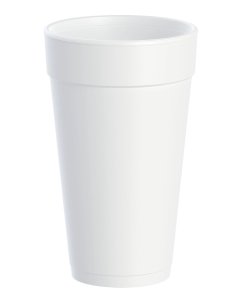 Dart Solo 20J16 J Cup Insulated White Foam Cup 20 oz. - 500/Case - Disposable Foam Cup