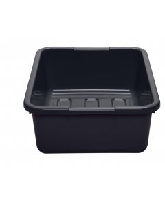 Cambro 21157CBP110 Cambox Plastic Bus Box with Ribbed Bottom 21" x 15" x 7" - Black