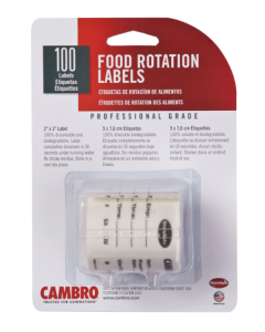 Cambro 23SL StoreSafe Food Rotation Labels - 2x3" (100 Per Roll)