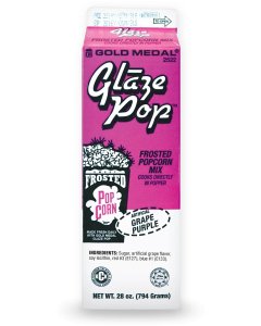 Gold Medal 2522 Glaze Pop Frosted Popcorn Mix 28 oz. - Grape
