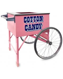 Gold Medal 3149 Cotton Candy Pinkie Floss Cart with Word Graphics 20"L x 20"W x 38"H