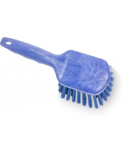 Carlisle 40541EC14 Sparta Utility Scrub Brush with Pistol Grip 8" -  Blue 