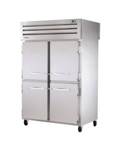True STR2RPT-4HS-2S-HC Spec Series 2-Section Solid Half Door Front / Solid Full Door Rear Pass-Thru Refrigerator 52" - 56 cu. ft. - 115v