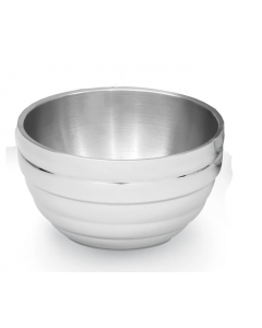 Vollrath 46590 1 7/10 qt Round Beehive Insulated Bowl - 18 ga Stainless - 6ea/Case