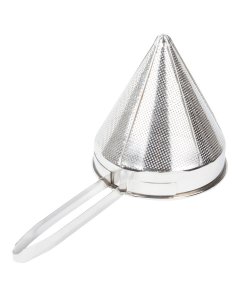 Vollrath 47177 Stainless Steel Coarse Mesh China Cap Strainer with 9-3/4" dia. x 10" Deep Blade and 10-1/4" Loop Handle - 6/Case