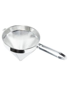 Vollrath 47178 Stainless Steel Coarse Mesh China Cap Strainer with 12" dia. x 12" Deep Blade and 10" Loop Handle - 6/Case